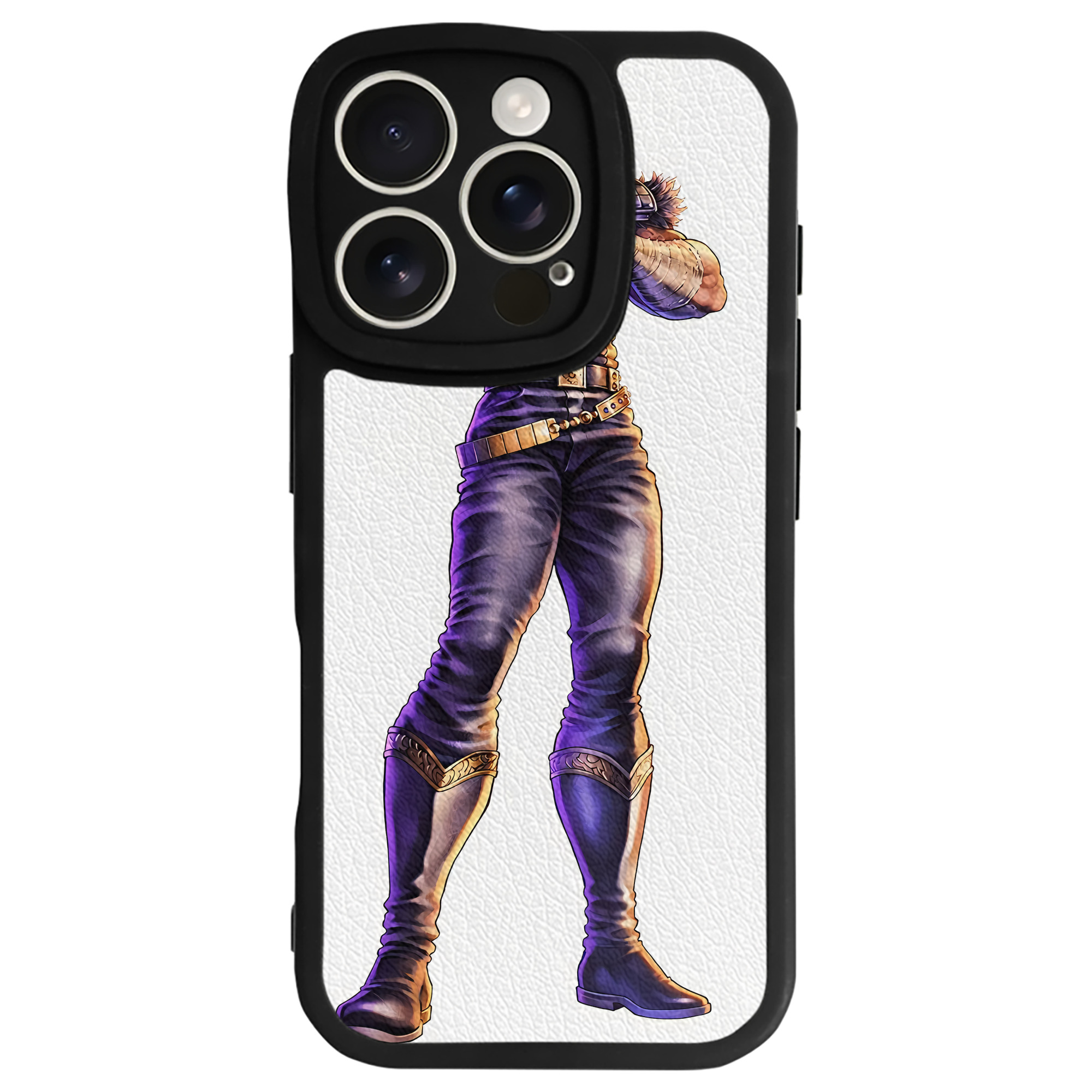 （画像用） 北斗の拳 Fist of the North Star 【iPhone 16シリーズ対応】シリコンスマホケース（レザー調） 材質：シリコン